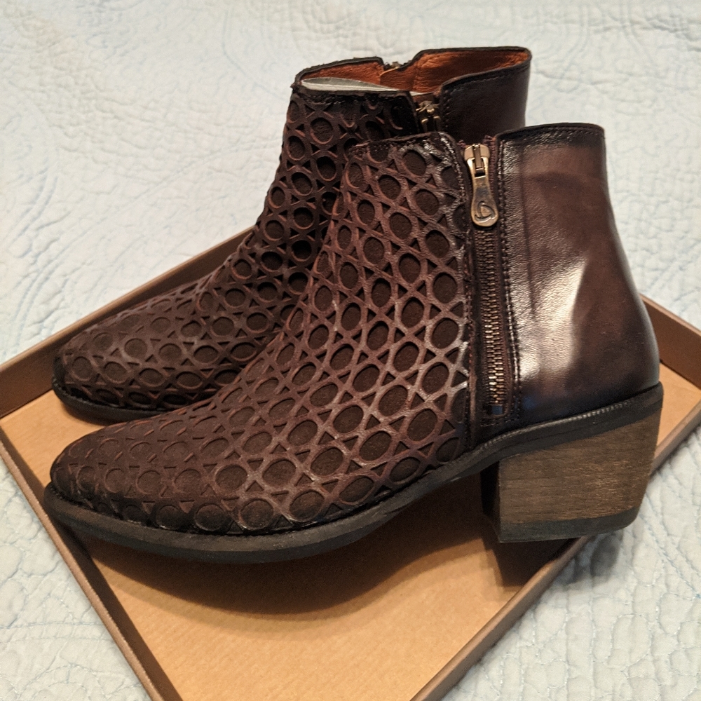 Kanna Wash Marron Ankle Boots-New Spanish leather